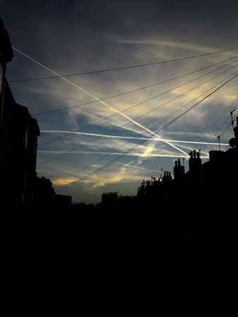 Contrail Confusion from series Untitled Skies