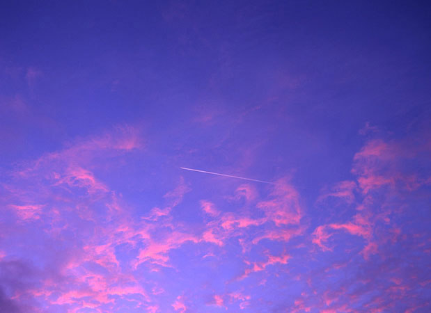 Fiery Contrail from series Untitled Skies
