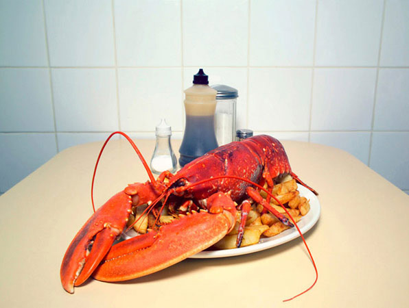 Lobster and Chips. Bardsley's Fried Fish Shop